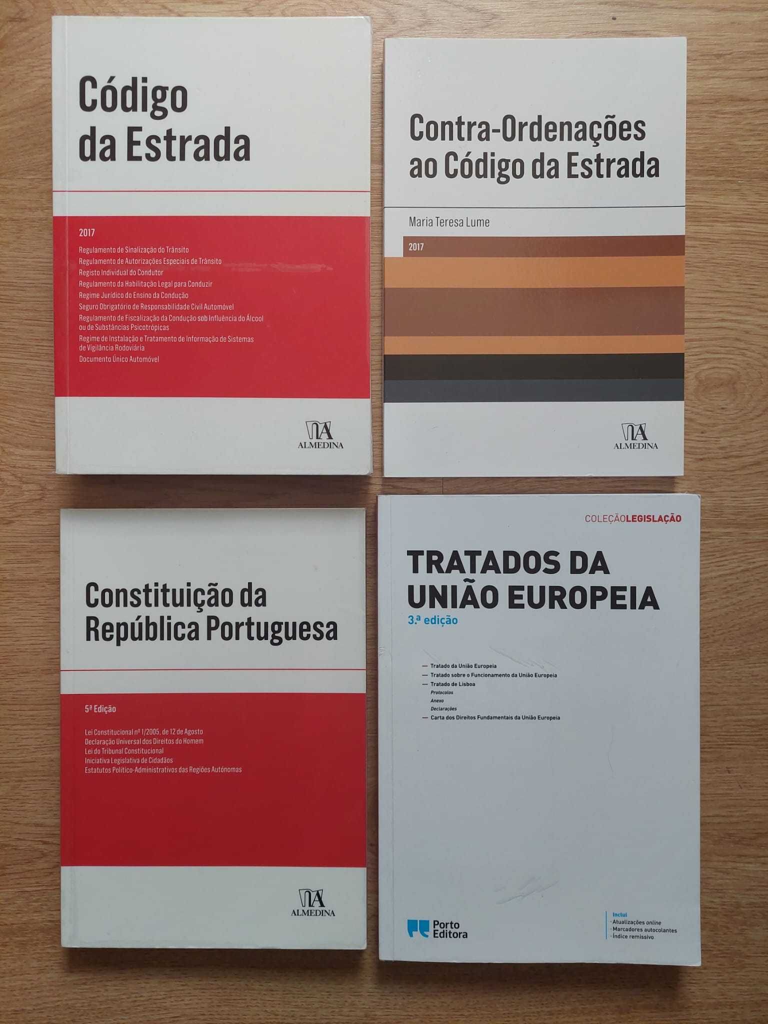 Livros Código da Estrada e Direito