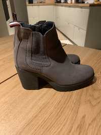 Buty, botki Tommy Hilfinger 38 szare