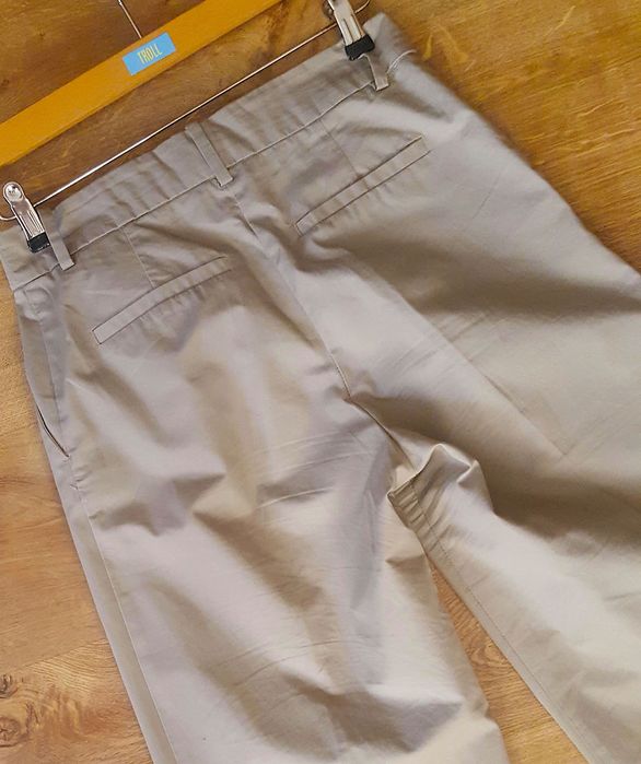 H&M__Spodnie damskie bawełniane z szeroką nogawką__36/S