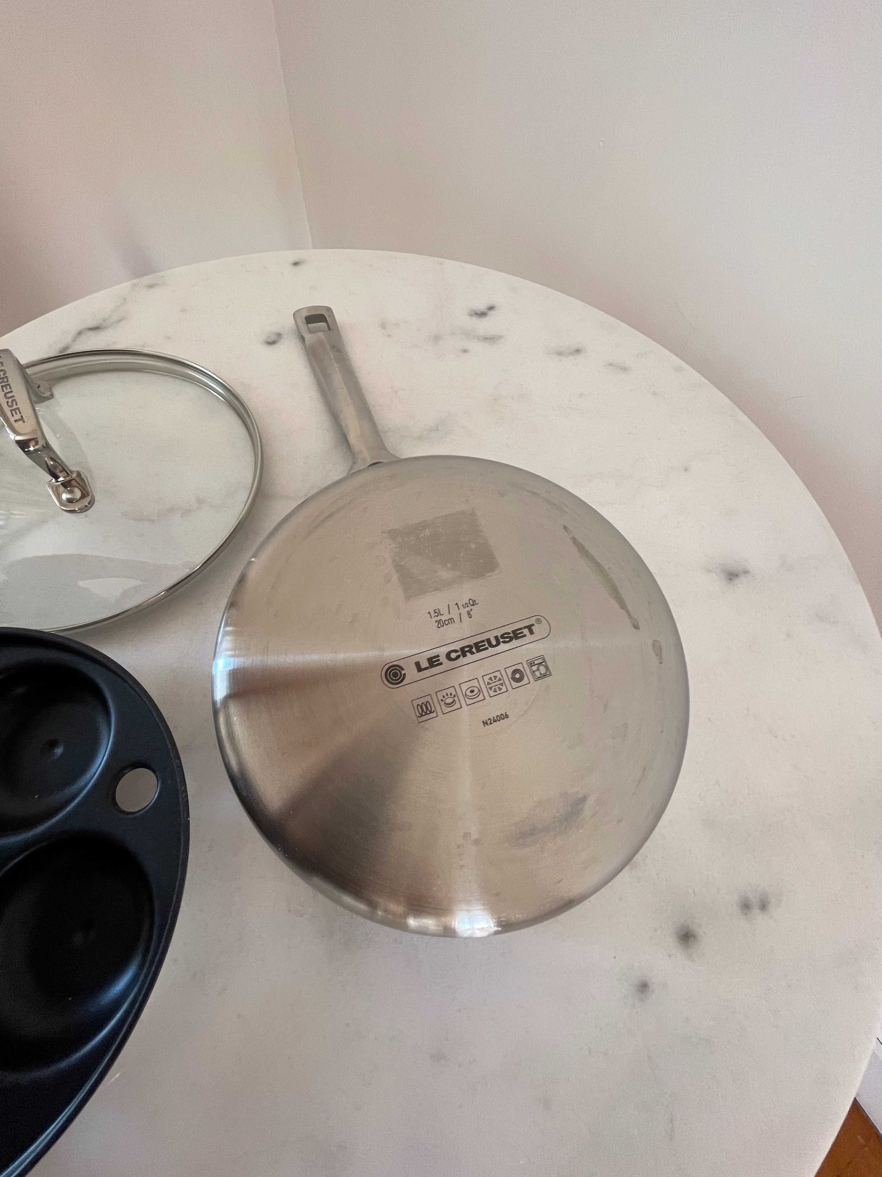 Le Creuset Frigideira para ovos escalfados com tampa de vidro