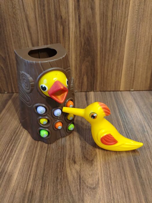 Монтессорі динозаврики сортер сортувальник, іграшка “Дятел і дерево”