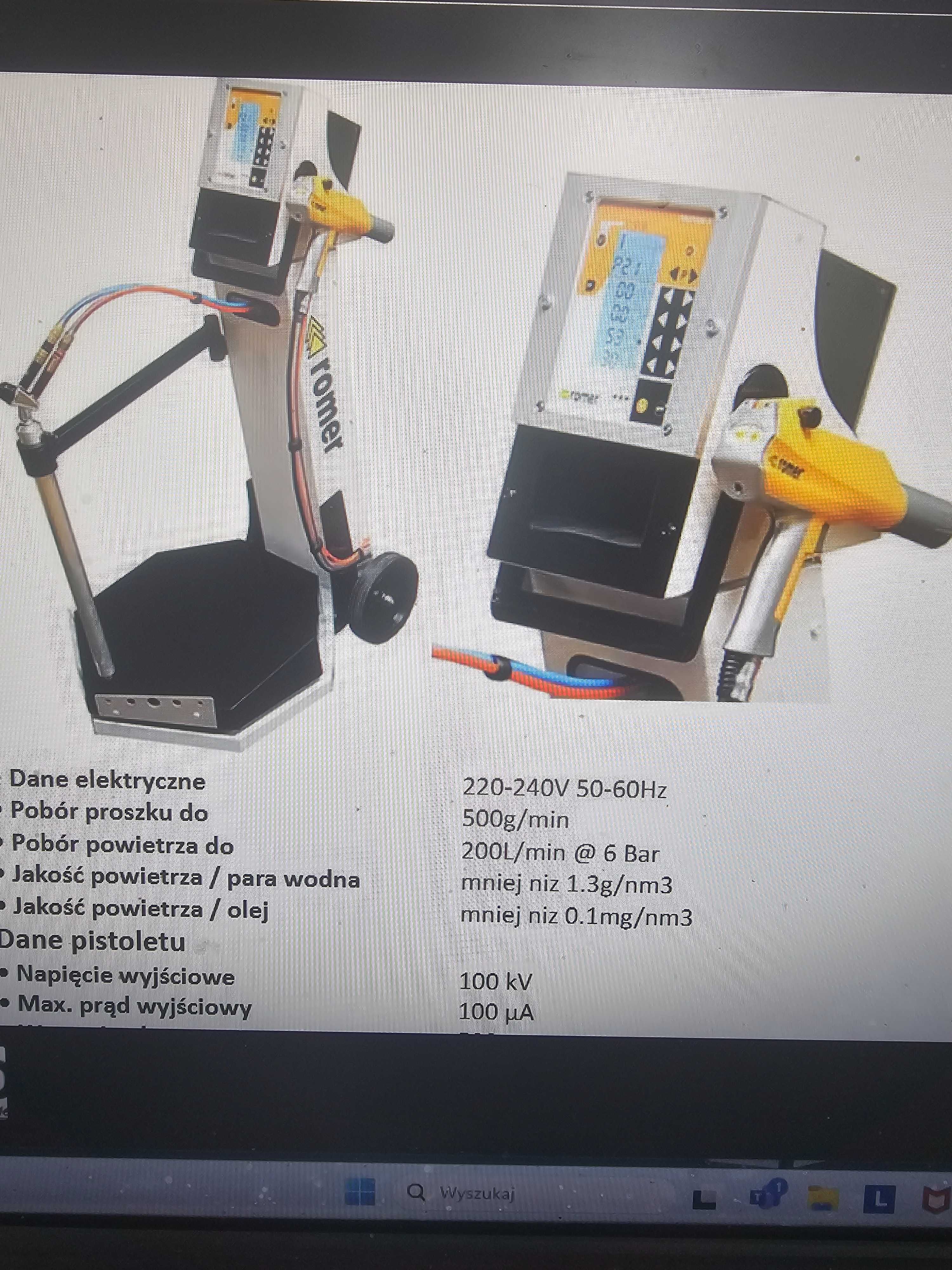 Malarnia proszkowa, piec ,kabina ,aplikator  ROMER