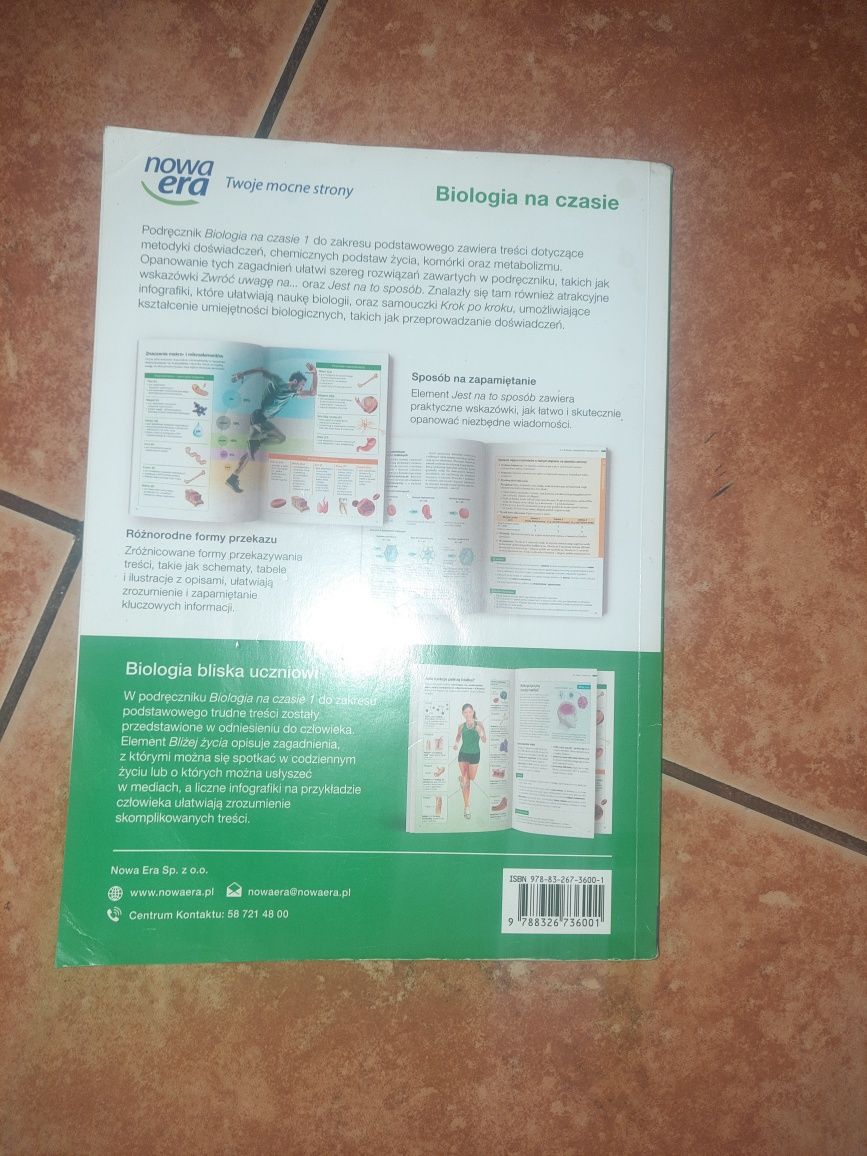 Biologia na czasie 1 podręcznik do biologii do technikum I liceum