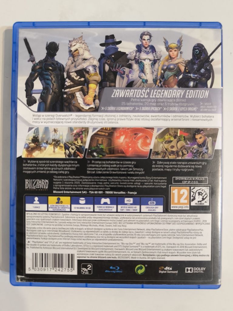 Ps4 Overwatch Legendary edition pl możliwa zamiana