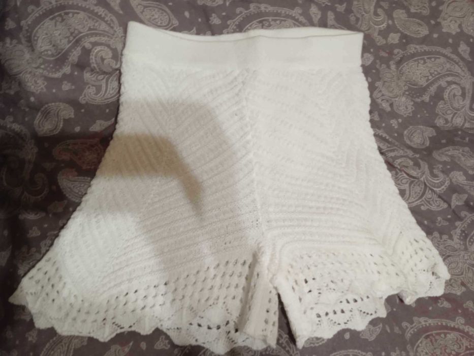 Шорти/L/River Island, жіночі/шорти білі в'язані