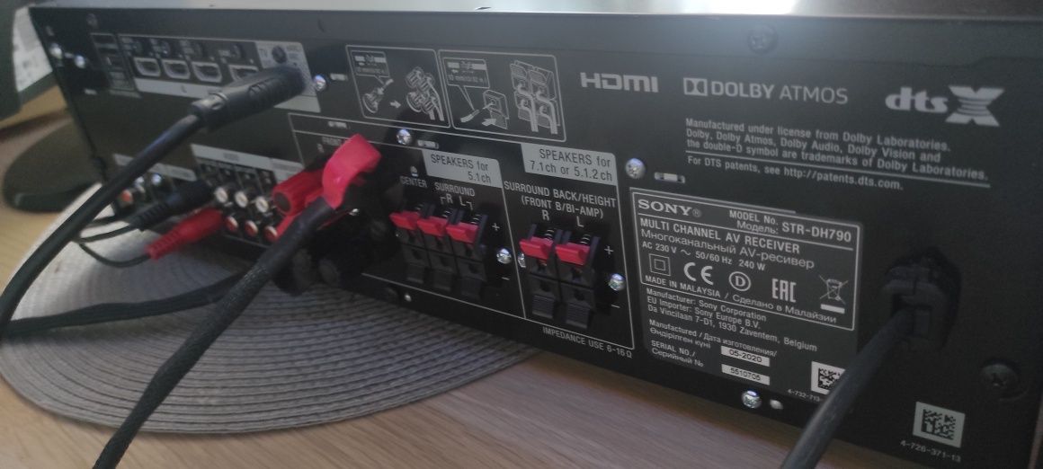 Amplituner Sony str-dh790, 100% sprawny, używany