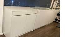 2 balcões em laminado branco