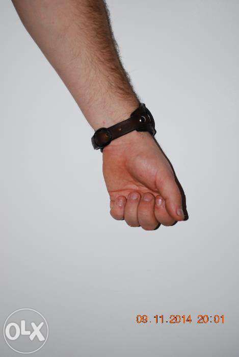 кожаный браслет ручная работа