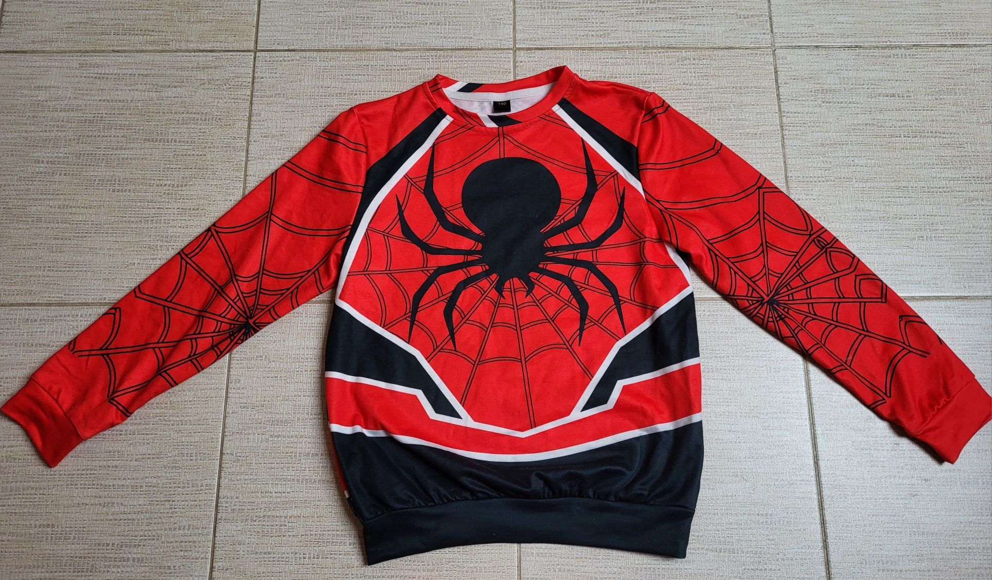 Spiderman, strój, kostium, przebranie Spidermana na karnawał, dres 140
