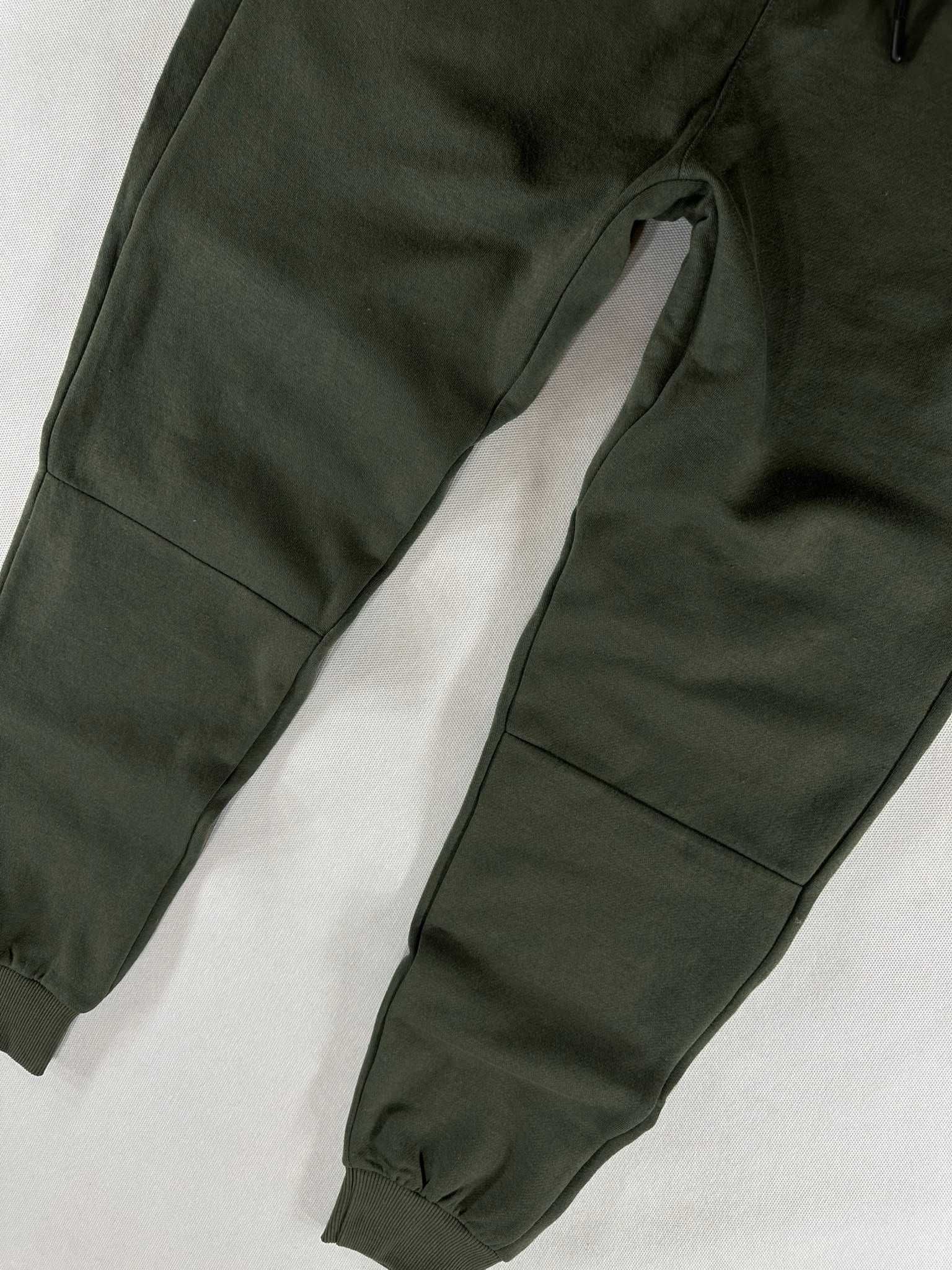 TERRANOVA spodnie dresowe męskie khaki z kieszeniami na zamki L