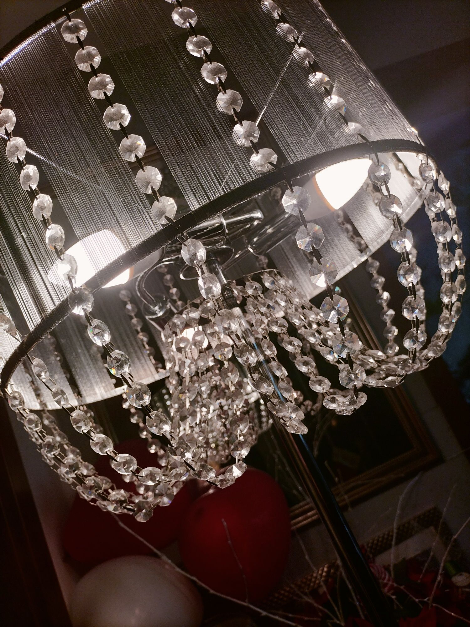 Lampa Glamour z kryształkami