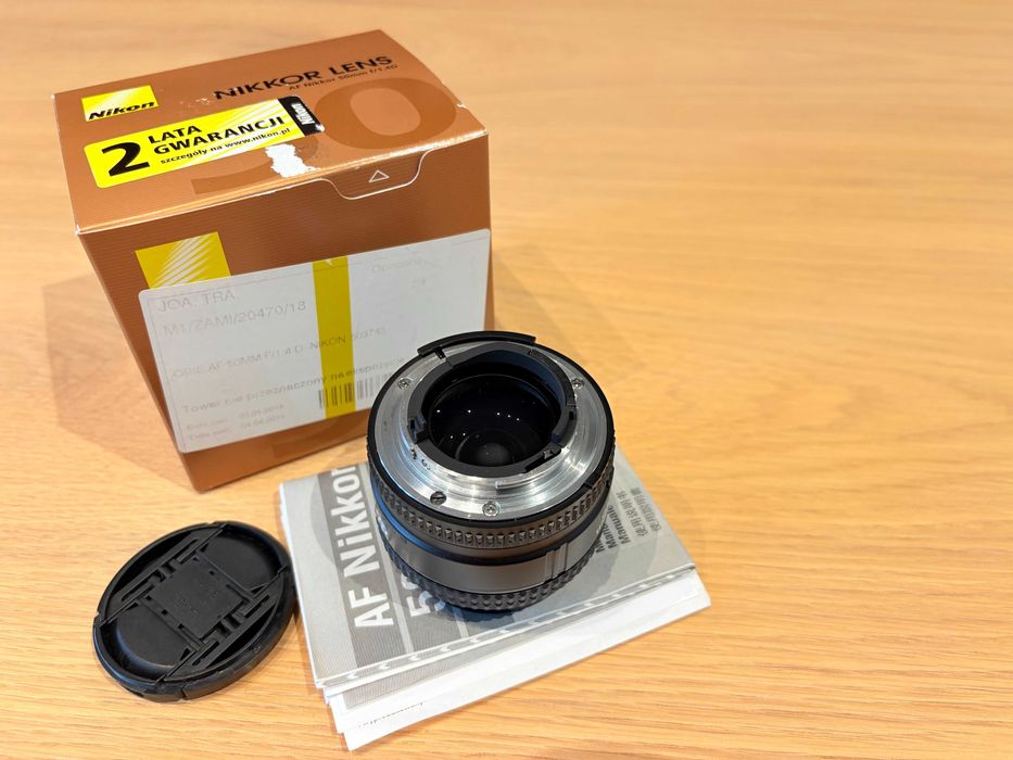 Nikkor Nikon 50mm f/1.4D w idealnym stanie JAK NOWY