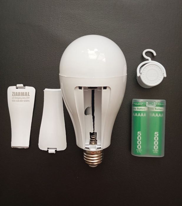 Аварийная лампочка аккумуляторная лампочка 20вт 2акб опт 100ш