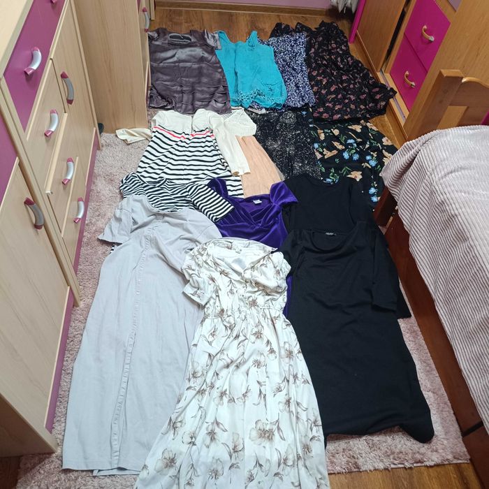 Mega paka ubrań damskich - rozmiar 40 L - Zestaw sukienek 14 szt