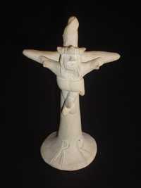 Crucifixo em Terracota Assinado: Rosa Ramalho