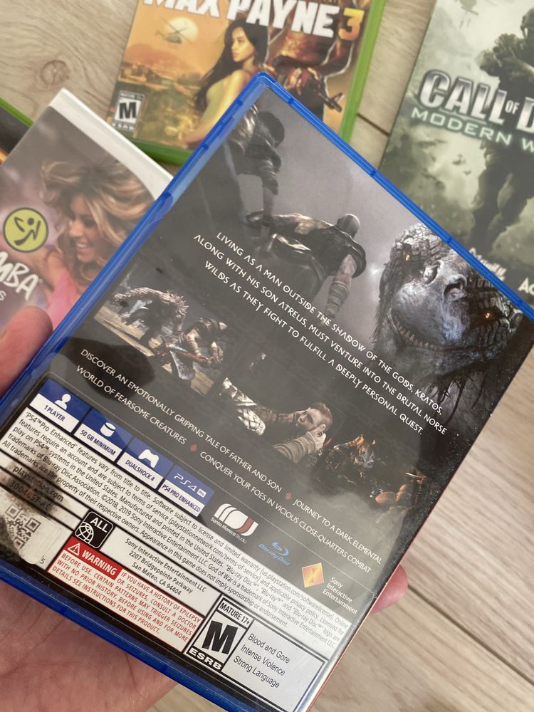 5 ігор на xbox360 , xbox, wii. Call of duty 4, max payne 3, star wars