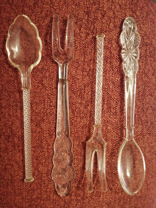 Conjunto talheres de Vidro