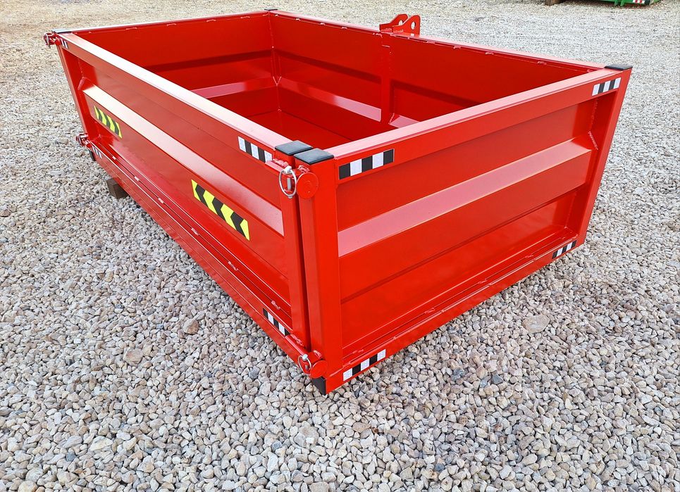 Skrzynia transportowa do ciągnika minitraktorka przyczepka zawieszana