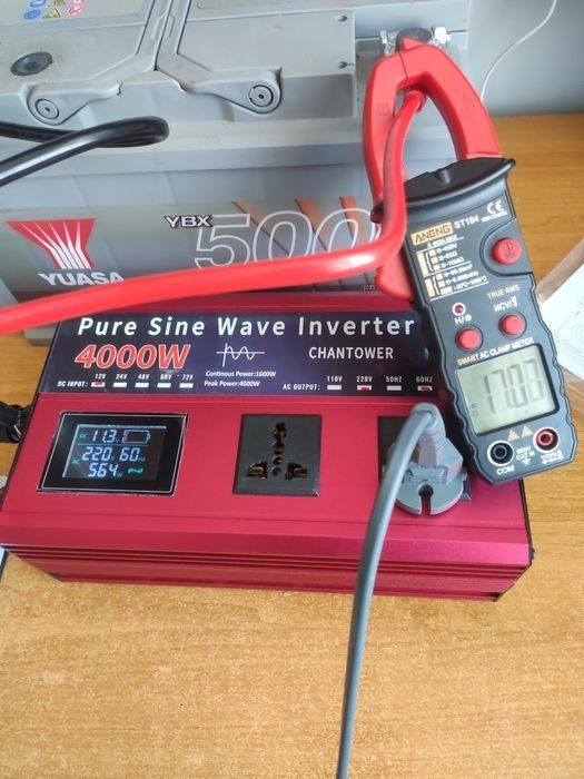 Przetwornica 12V 230V 4000W Inwerter 4kW Pełny Sinus Awaryjne Zasilani