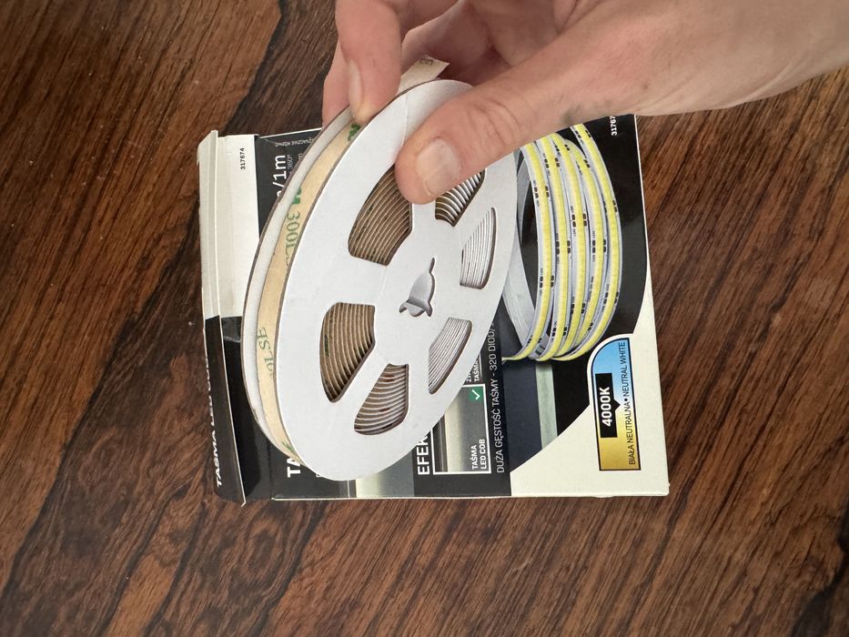 Taśma led, COB jasne światło