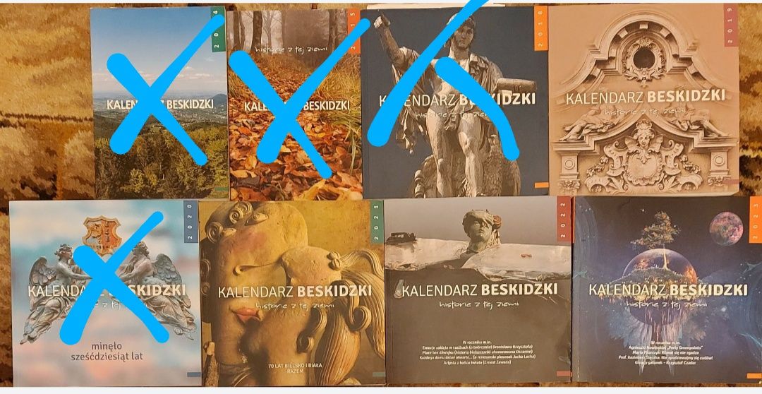 Kalendarz beskidzki 4 roczniki 2019, 2021, 2022, 2023