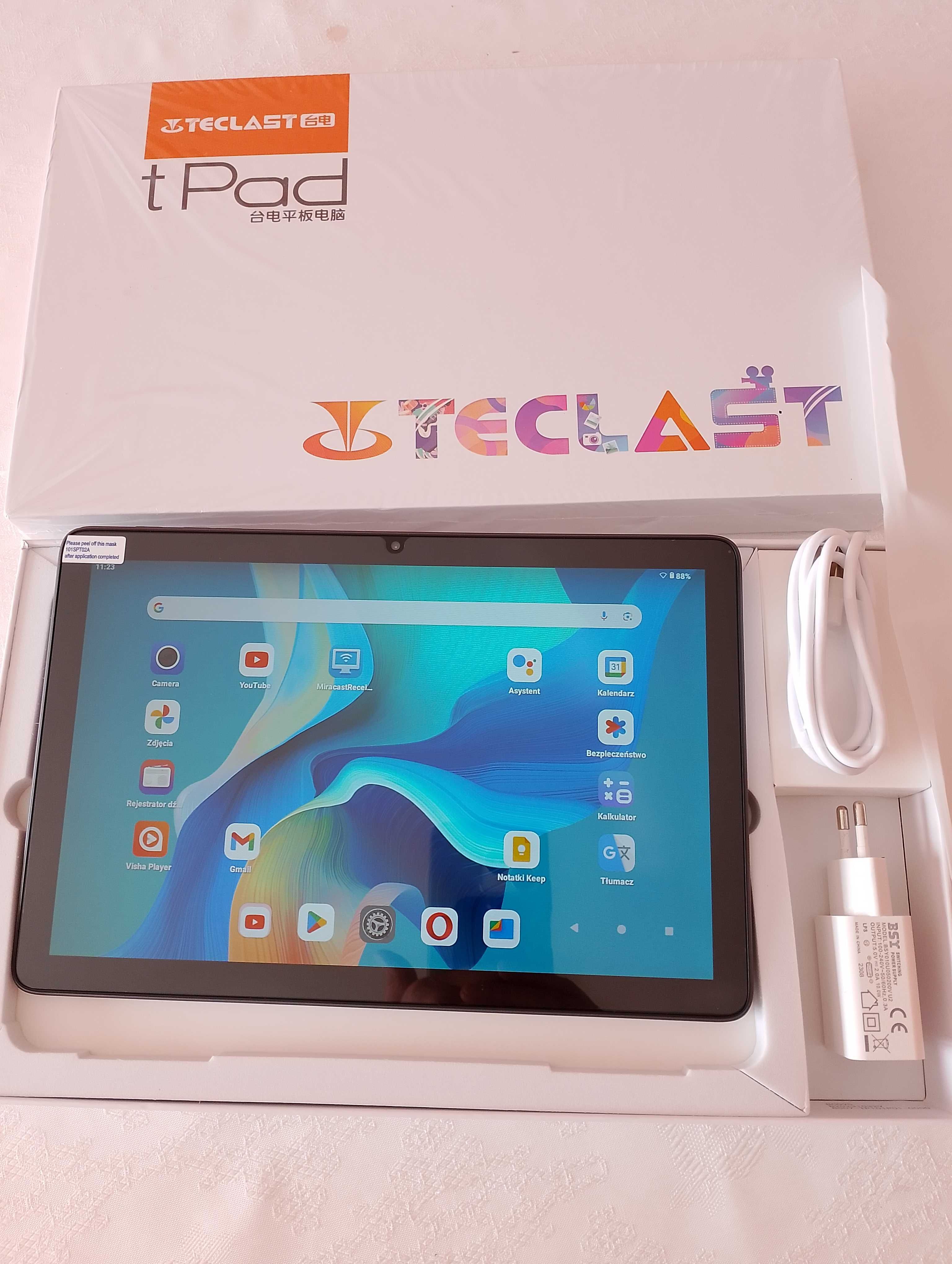 Tablet TECLAST P30T, 10,1 cala Nowy, Android 14, RAM=10GB, ROM=128GB