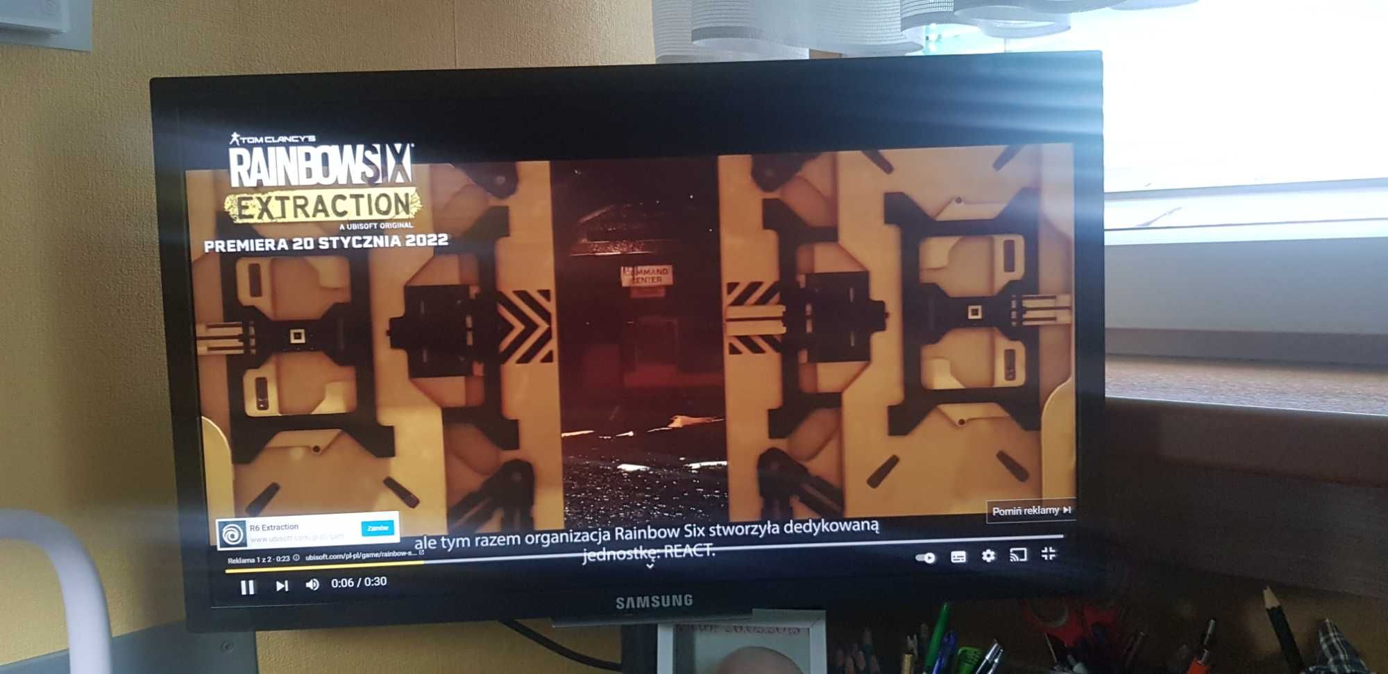 Monitor SAMSUNG przekątna 23.6 cali
