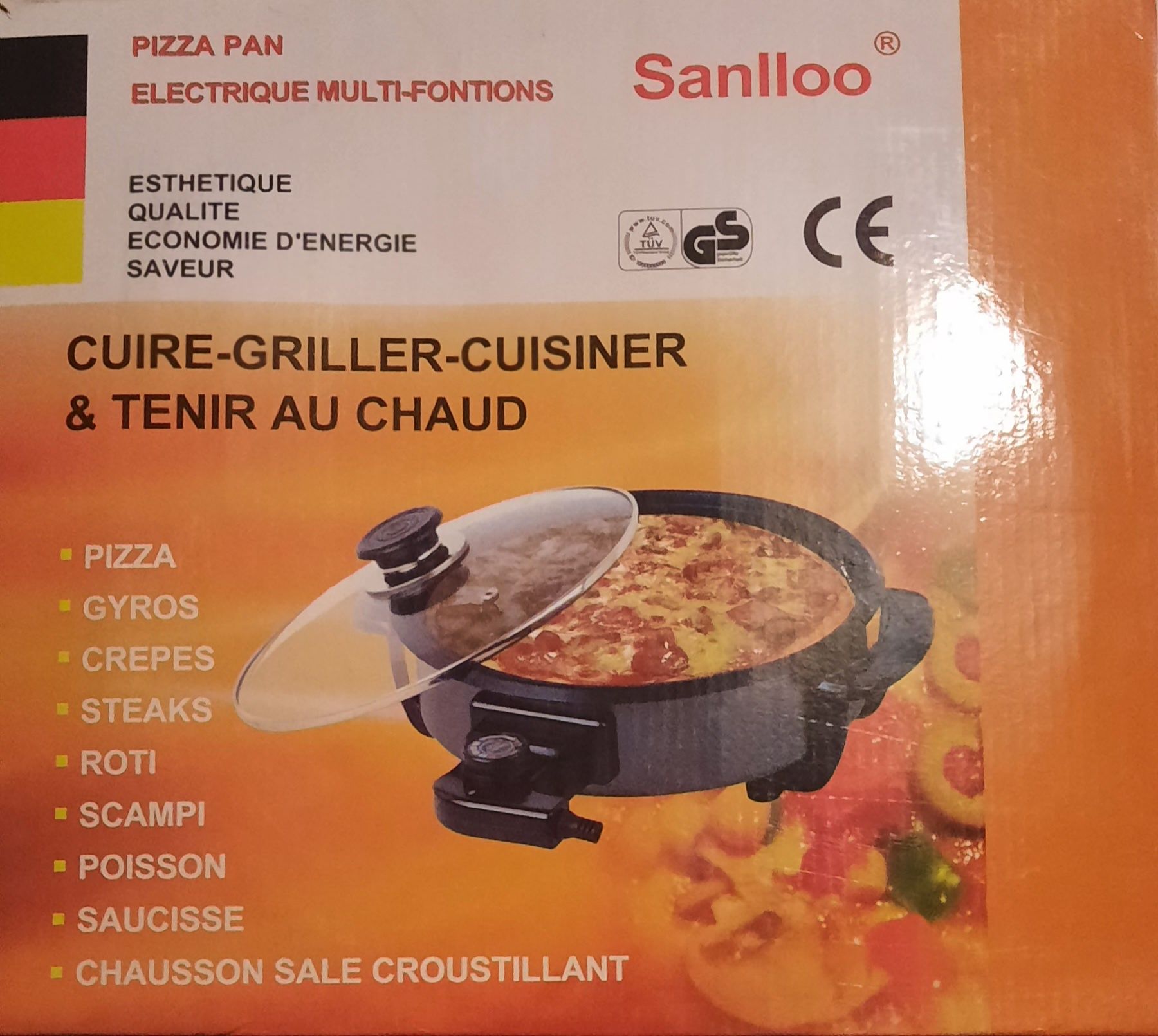 Pizza Pan eléctrica multifunções NOVO