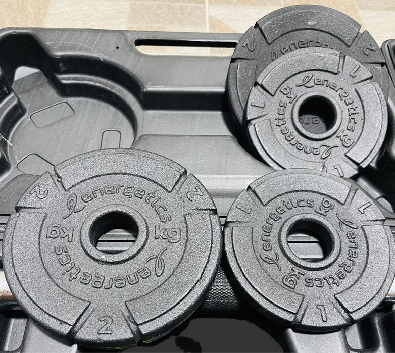 Гантелі Energetics в кейсі по 10 кг (пара 20 кг)