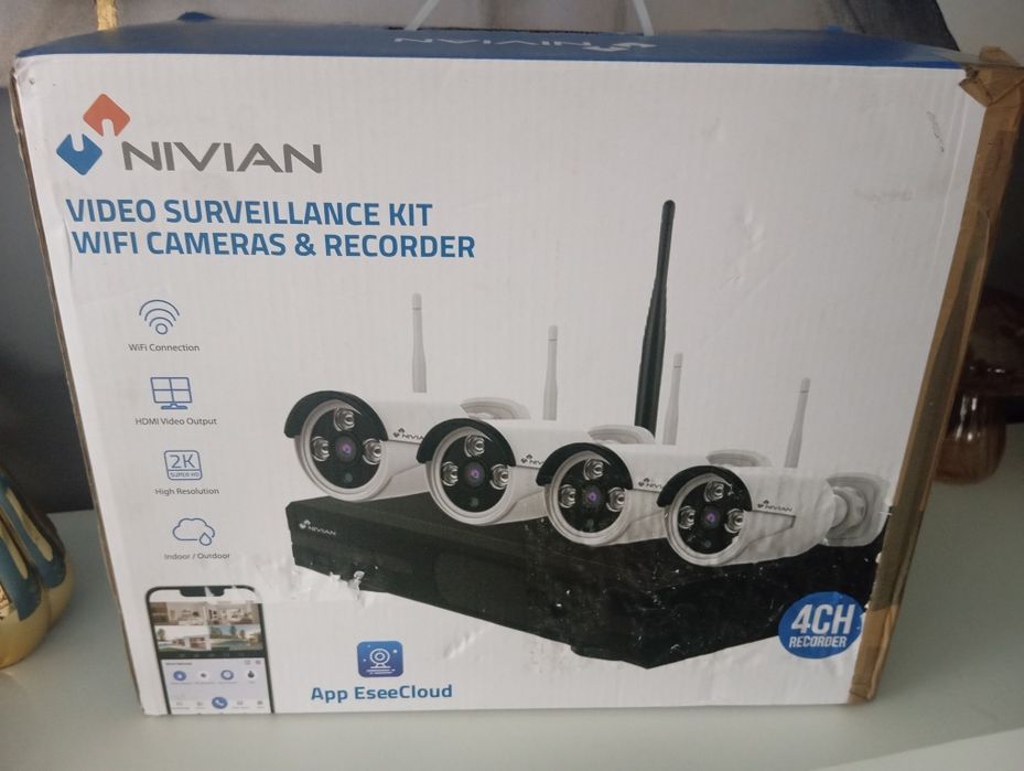 Zestaw monitoringu Nivian kit430W- 4CAM Nowe