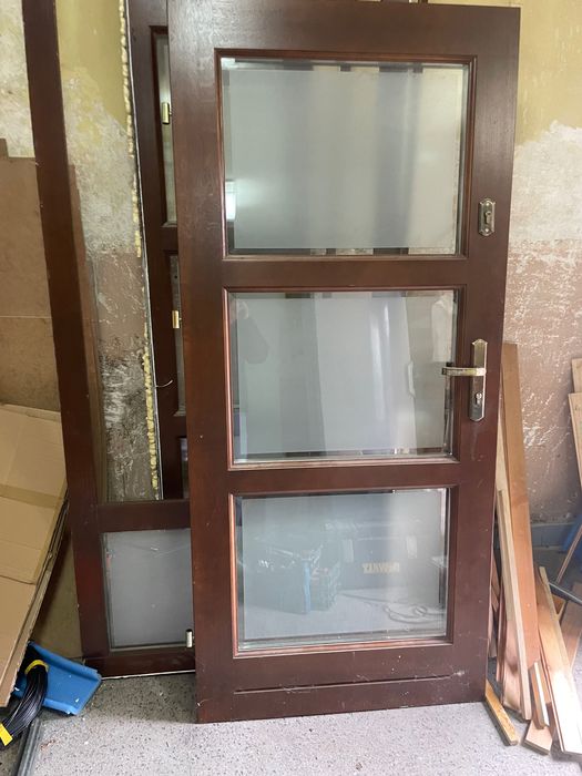 Drzwi wejściowe dębowe