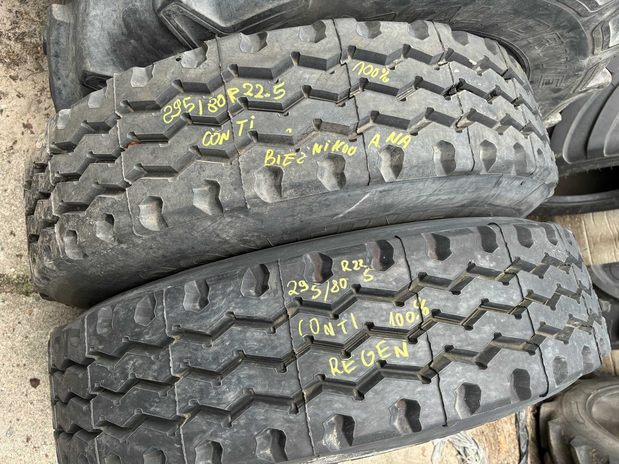 2 Opona Opony CIĘŻAROWE 295 80 R22.5 295/80R22.5 CONTINENTAL HSR1 100%