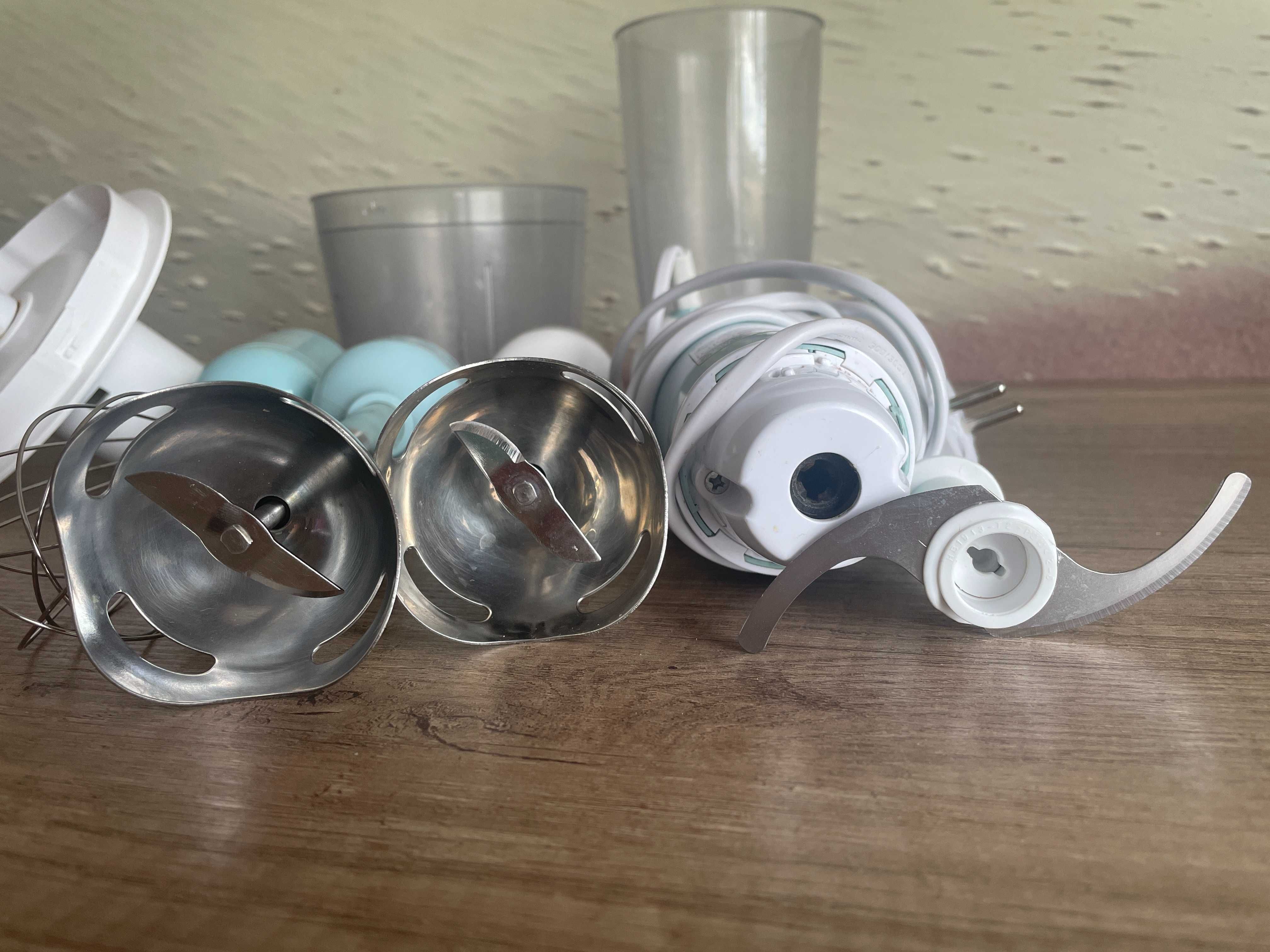 Blender ręczny SilverCrest Lidl - zestaw błękitny