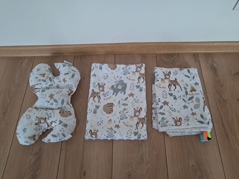 Komplet do wózka, kołderka, poduszka