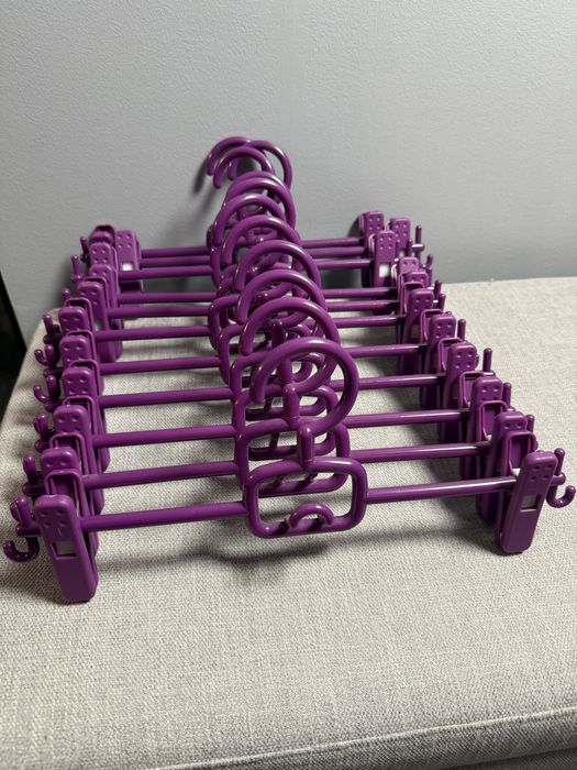 Wieszaki klamrowe, regulowane - 21 szt.