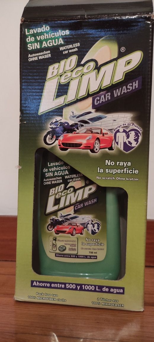 Bio eco limp: produto de lavagem de carros sem água