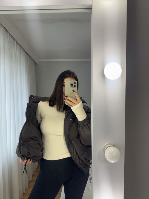 Пуховик шоколадний