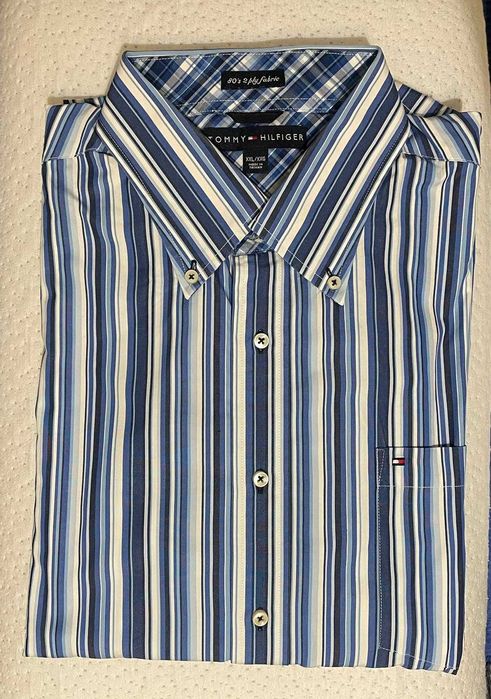 Koszula męska Tommy Hilfiger z długim rękawem - XXL - duża.