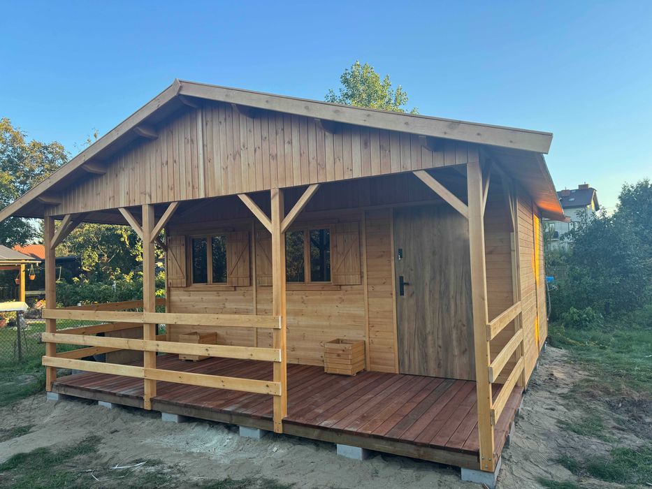domek drewniany domki drewniane domy z drewna 22 m2 WARBIT