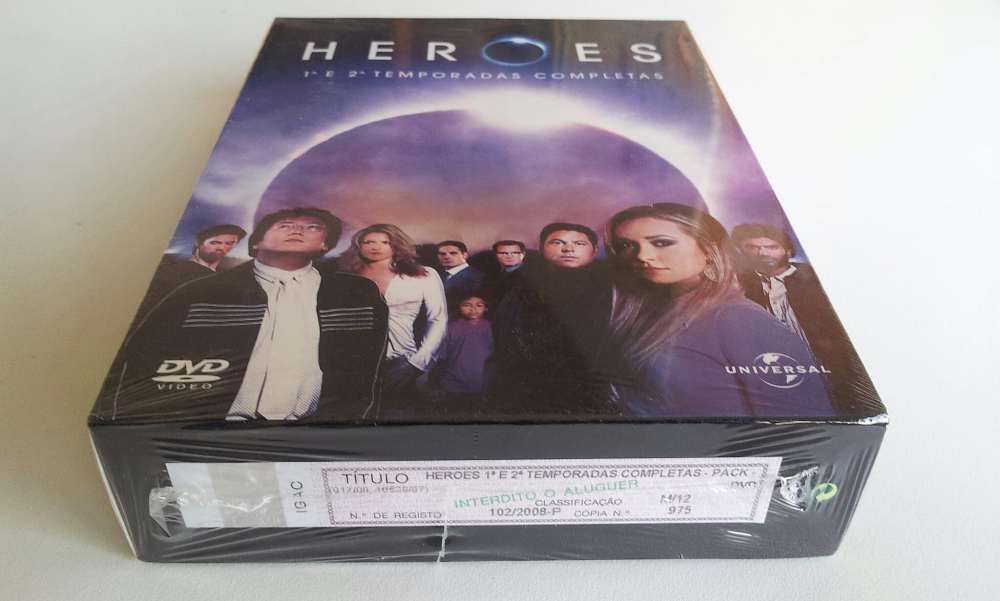 11 DVDs - HEROES - 1ª e 2ª Temporadas (Selado)