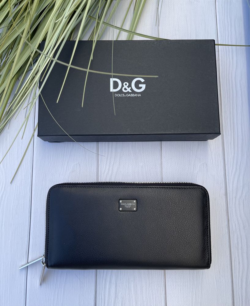 Дуже гарний шкіряний гаманець  на две молнии D&G в двух цветах
