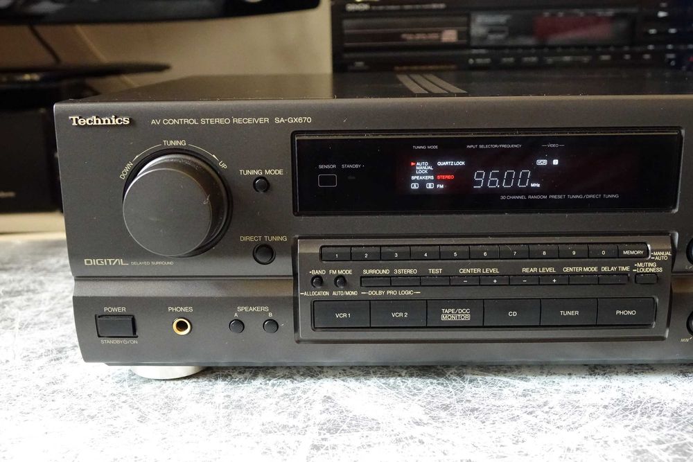 Amplituner 5.0 TECHNICS SA GX 670, moc 150W-gabinet!