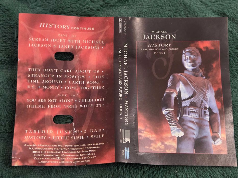 Michael Jackson History continues kaseta