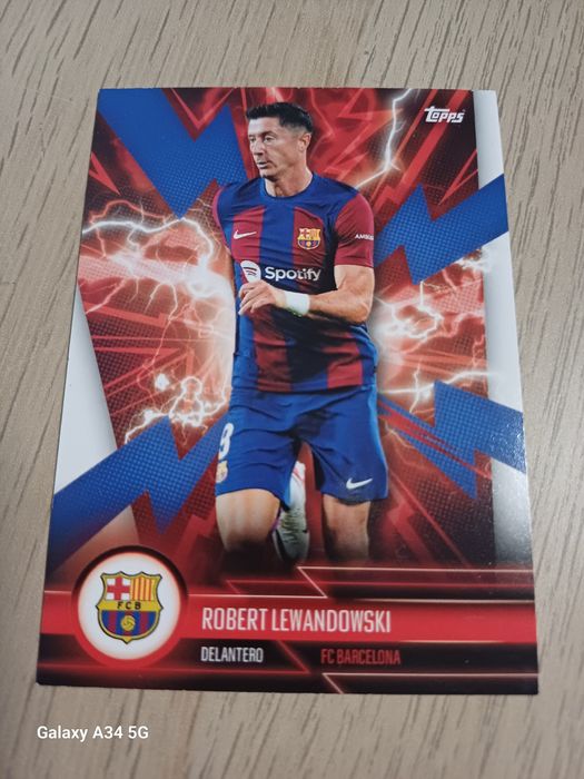 Karta topps Robert Lewandowski, FC Barcelona