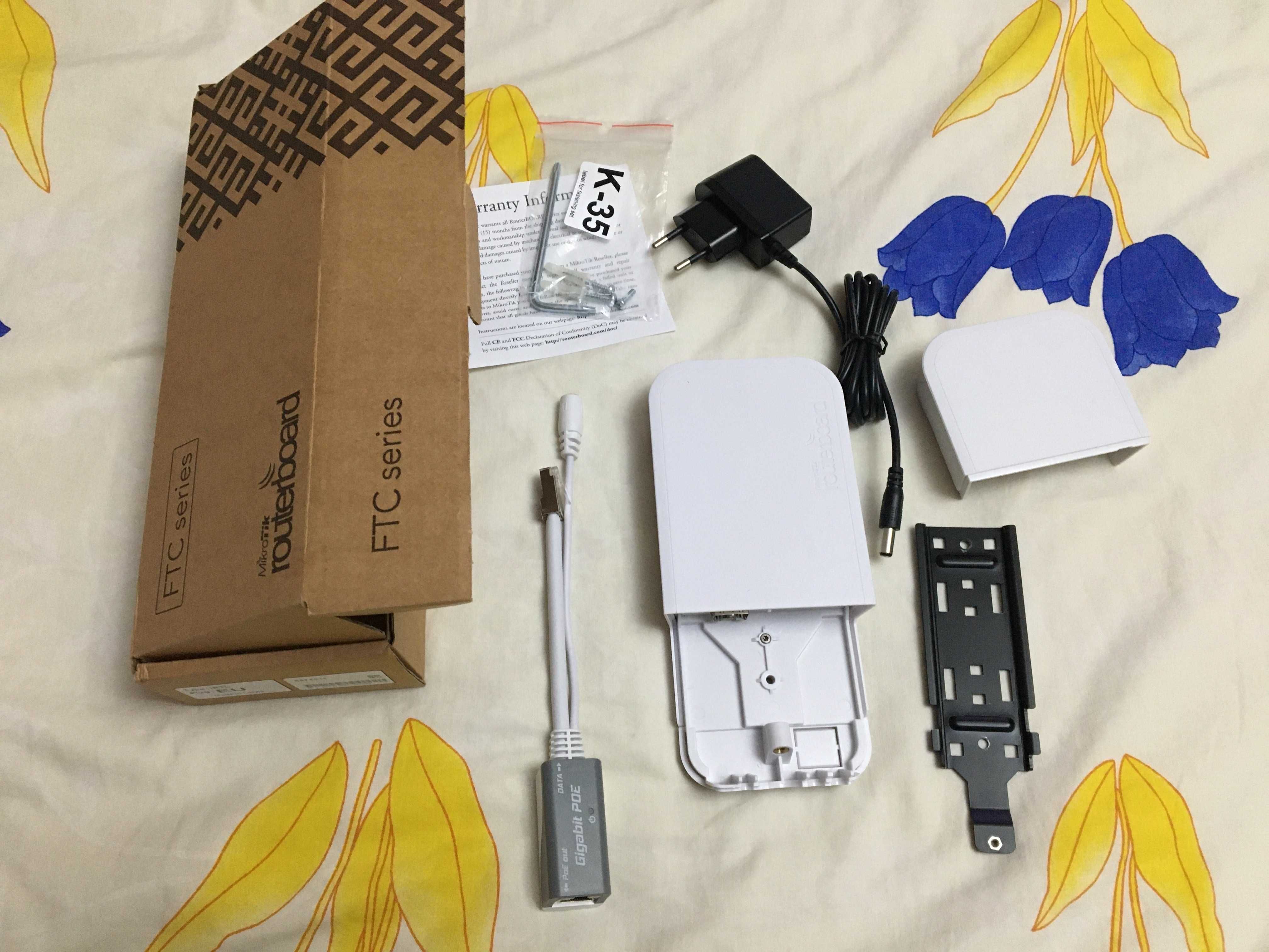Медіаконвертер MikroTik RBFTC11 + SFP модуль + Cat. 5E SFTP 2m