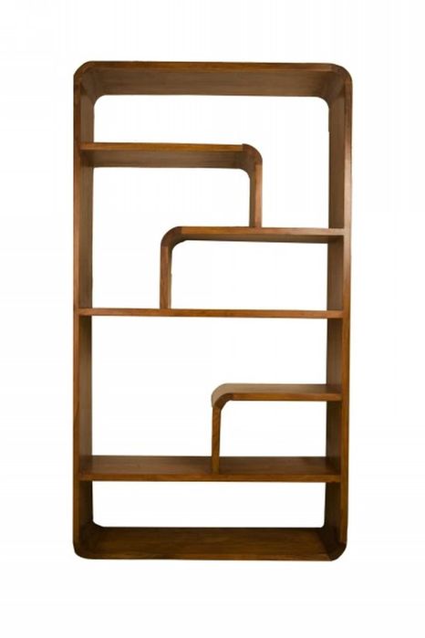 Regał z palisandra o niespotykanym kształcie