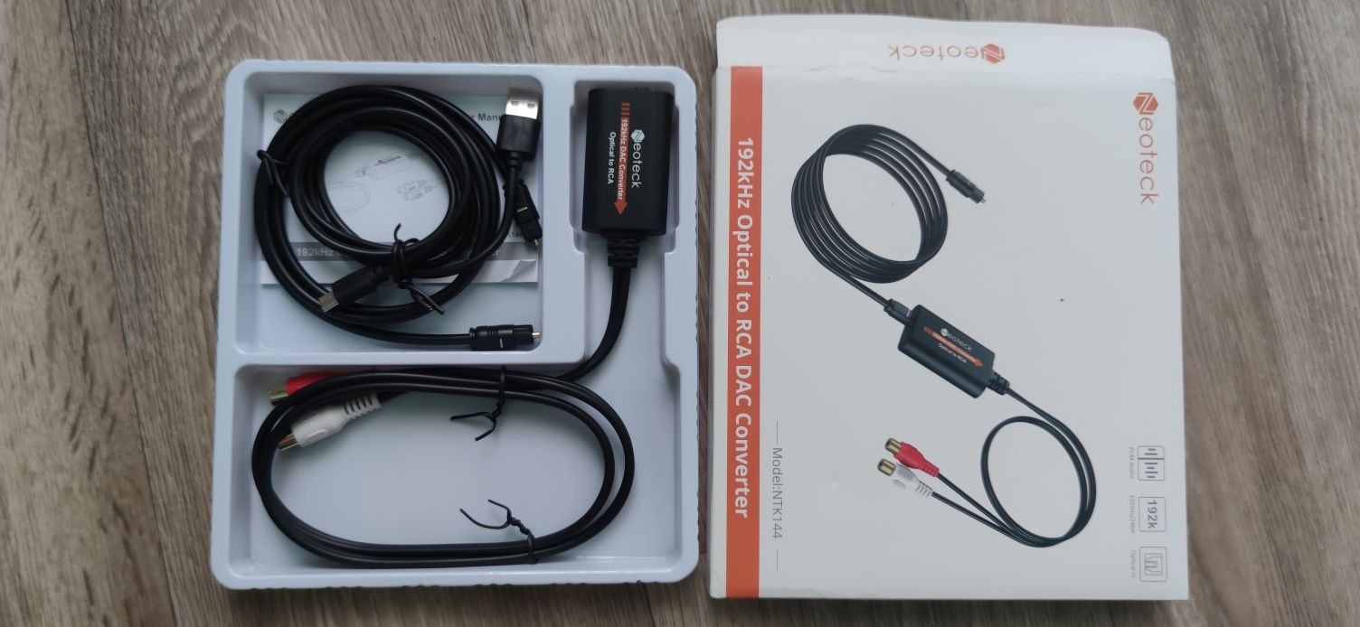 Конвертер SPDIF-rca 192 кГц, преобразователь цифрового в аналоговый