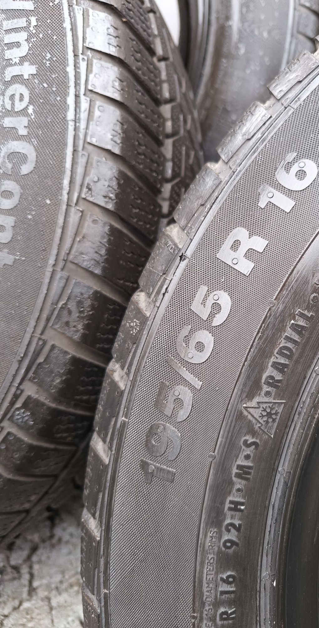 4x 195/65R16 Continental ContiwinterContact