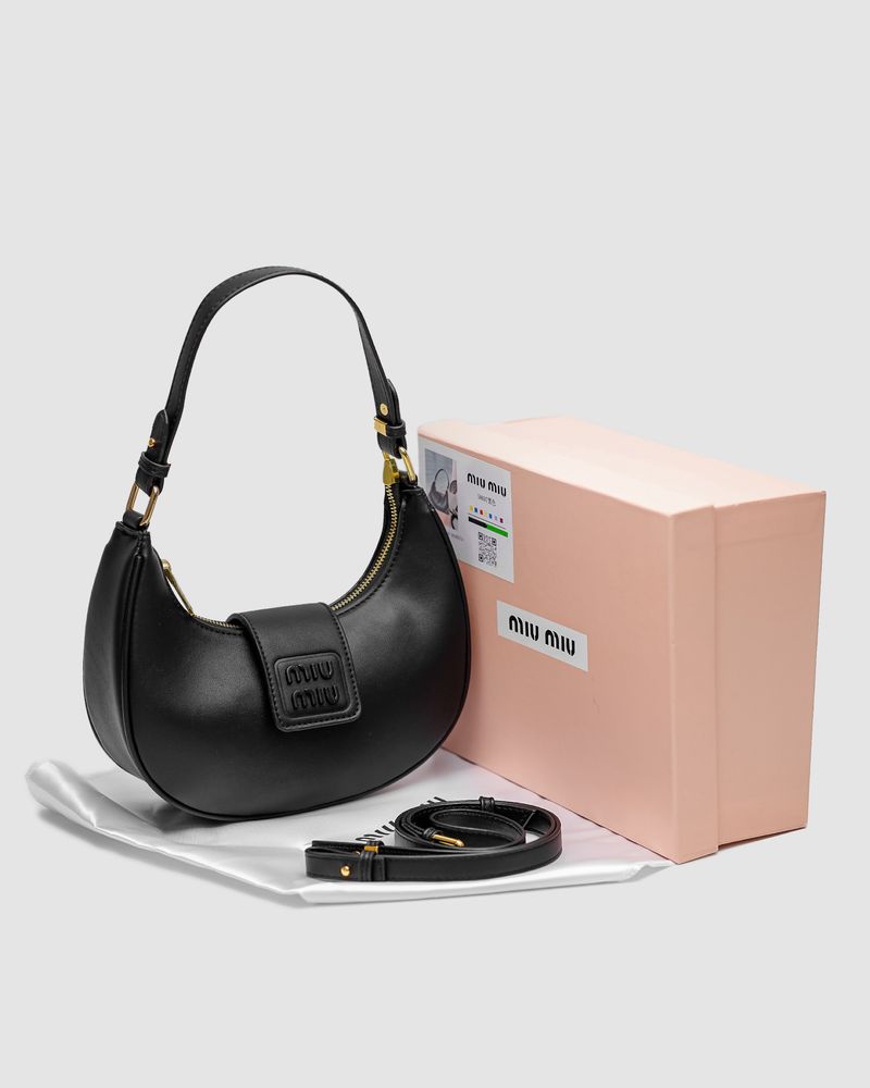 Torebka Miu Miu Hobo Black
