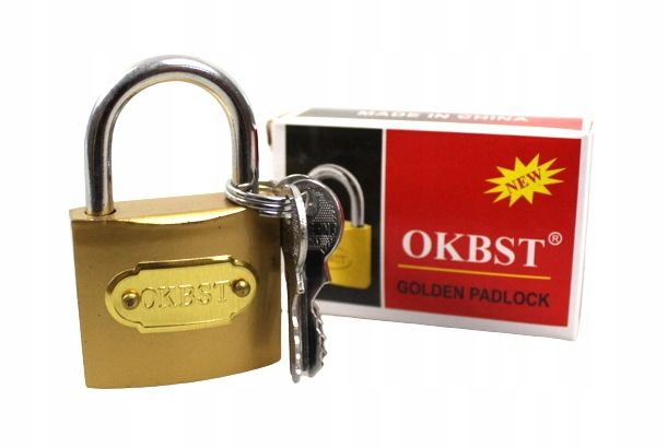 Kłódka Metalowa Metalowa 38Mm Z Trzema Kluczykami No.264